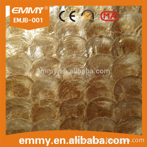 Chinese factory gold capiz mother of pearl shell mosaic background tile price